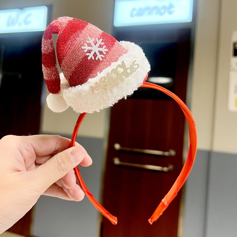 2023 new Christmas headdress Christmas hat headband hairpin holiday sweet cute headband hairpin jewelry wholesale