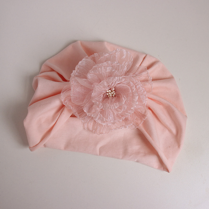 Baby Hat Spring and Autumn Thin Baby Lovable Fontanelle Hat Children's Flower Baby Girl's Newborn Fetal Hat Summer