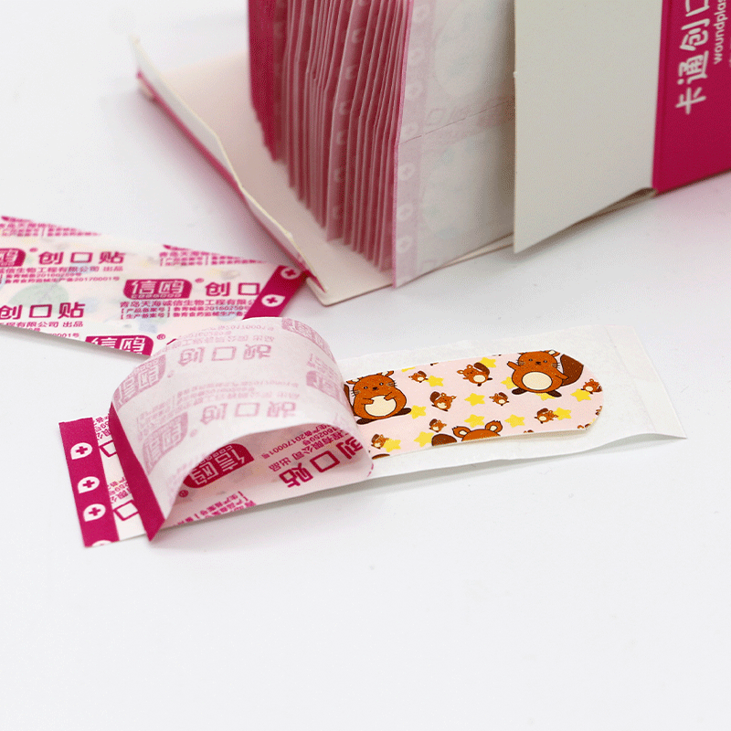 Xinou cartoon band-aid waterproof OK stretch cute children's Korean-style elastic breathable Band-Aid 100 pieces/box