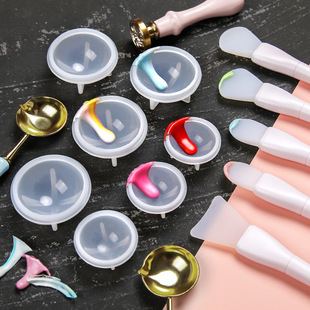 New product paint spoon cleaning tool silicone bowl silicone shovel paint seal wax cleaning tool wholesale