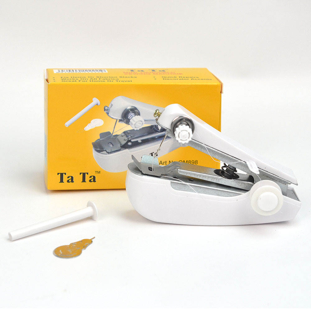 Du Zinc Household Handheld Portable Mini Manual Sewing Machine Handheld Pocket Outdoor Travel Cross-border Small Sewing Machine