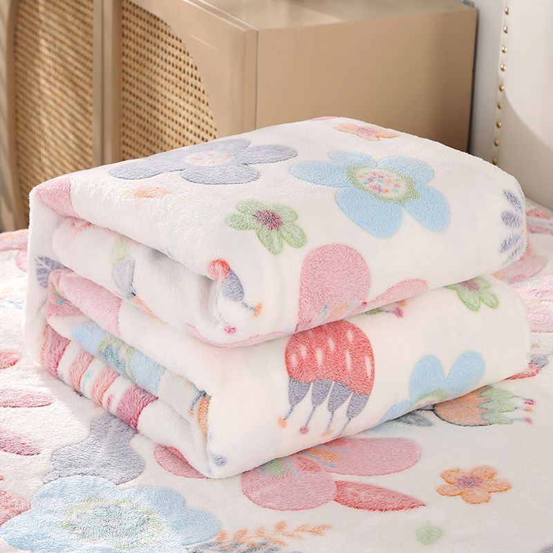 Snowflake velvet printed blanket flannel coral velvet cloud mink velvet milk velvet office gift lunch break blanket wholesale