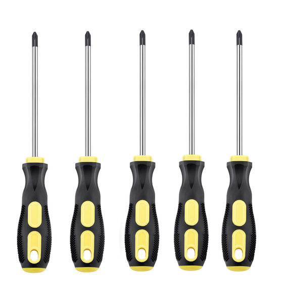 Hardware tools massage handle coated with glue cross manual strong magnetic screwdriver wholesale screwdriver household plum blossom screwdriver