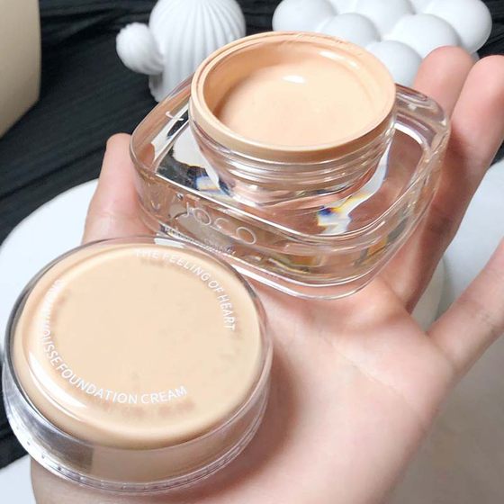 JOCO Small Square Bottle Mousse Foundation Cream Oil Control Clear and Waterful Concealer Skin Color Natural Lasting Chinese Products Foundation for Women