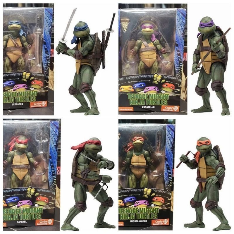 ニンジャタートルズネカ1990映画版tmnt限定モデル可动人形フィギュア箱入りフィギュア|undefined