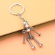 Factory wholesale robot retro handmade diy keychain pendant mobile robot movable screw man