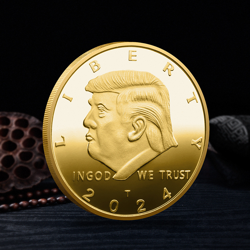 Cross-border supplier 2024 year commemorative coins foreign trade commemorative coins making all kinds of precious metal commemorative coins commemorative medallion