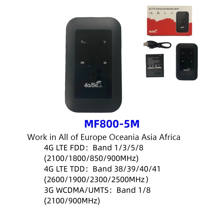 MF800 Black 4G Portable WIFI Mobile Car MIFI Portable Pocket wifi router Card LTE