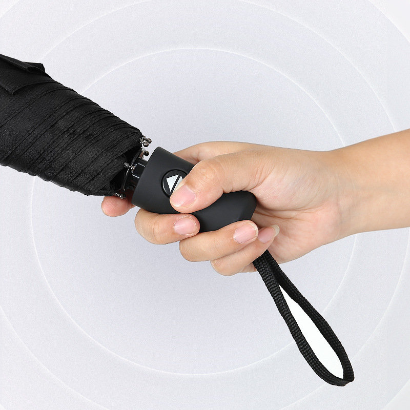 Black rubber full automatic umbrella sunscreen umbrella custom wholesale sunshade umbrella logo advertising umbrella manufacturers folding umbrella