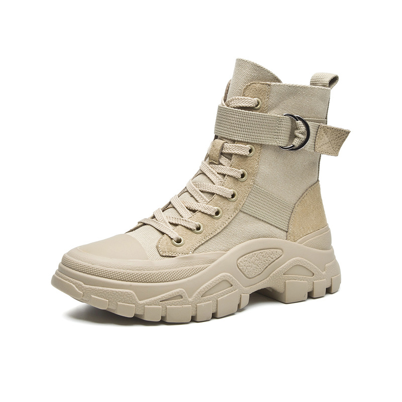 Martin Boots Women's Autumn 2023 New Three-color Internet Trendy Motorcycle Boots Thin Breathable Handsome Heightened Fashionable Ankle Boots