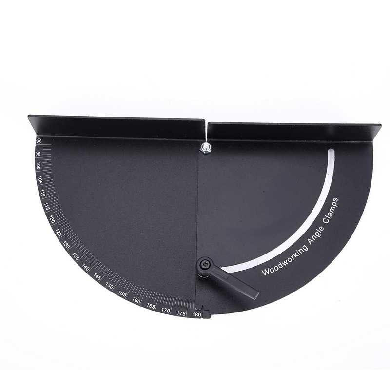 Variable angle fixture woodworking tool protractor picture frame clip adjustable 180 degree right angle clip digital display angle measuring ruler