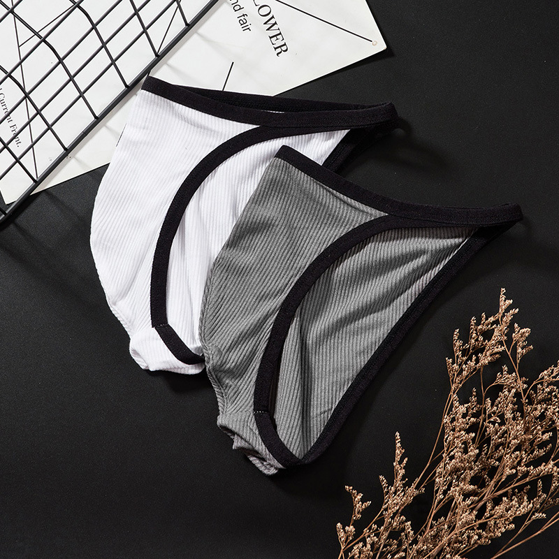 GTOPX MAN Men's Low Waist Narrow Side Thread Sweat Absorbing Comfortable Sexy Underwear Large Pocket U-Convex Briefs