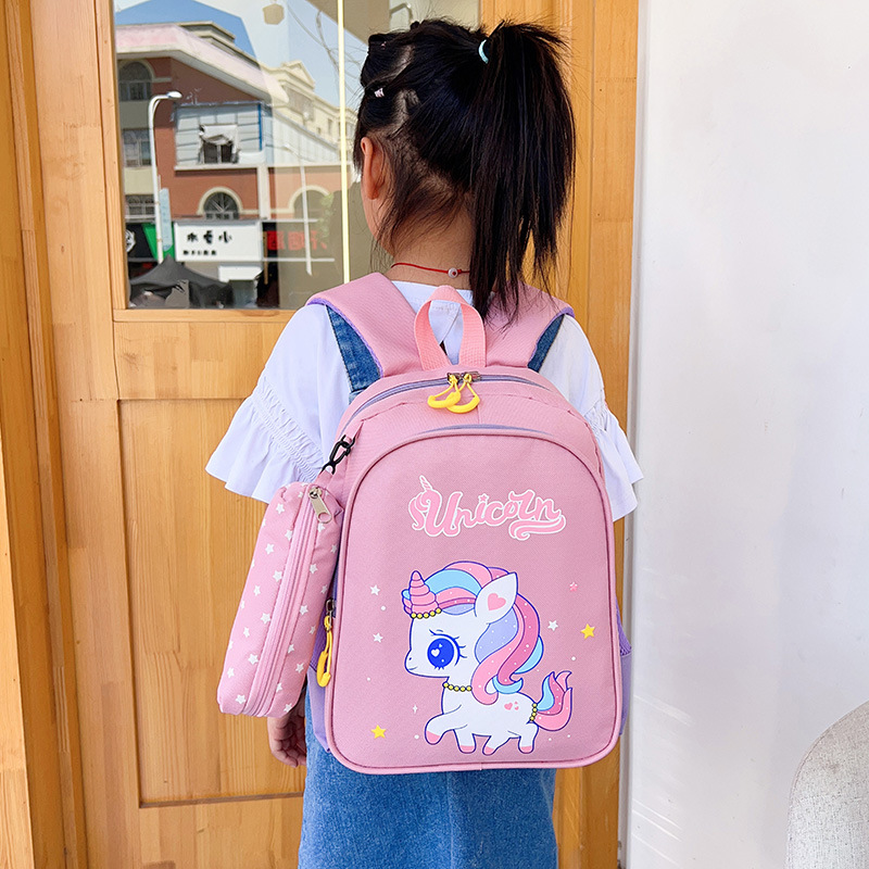 Children's Schoolbag Kindergarten Large Medium Small Backpack Baby Backpack Boys and Girls Cartoon Cute New Backpack Wholesale