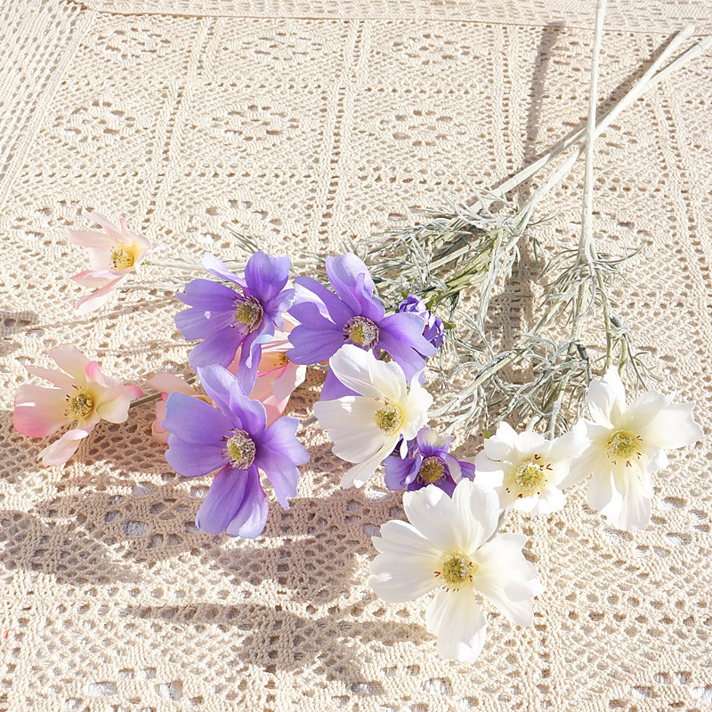 単茎ぬいぐるみペルシャデイジーカスミソウ造花家の装飾結婚式の装飾花フローラルアート装飾|undefined