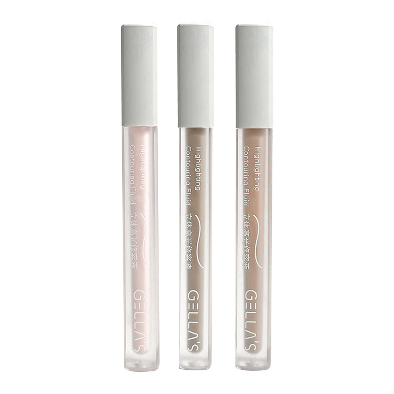 Gellas Liquid Cosmetic Three-piece suit Liquid Cosmetic Stick Nose Shadow Brightens Tear Groove Women's High-gloss Shadow