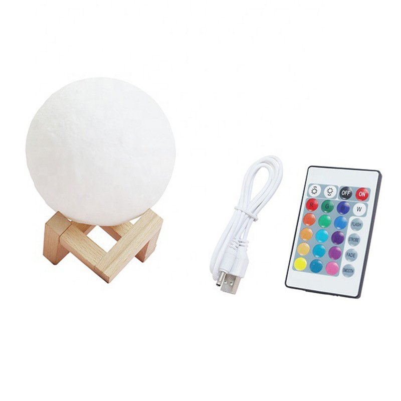 PVC moon light diy Starry Sky Moon light USB charging 3d night light LED table lamp atmosphere light remote control light Wholesale