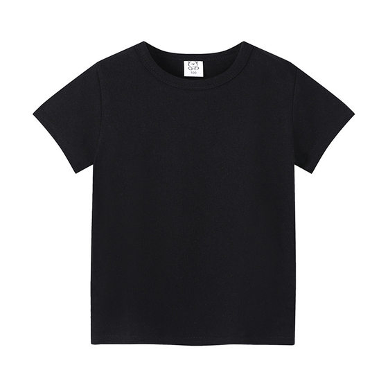 Summer solid color children's short sleeve men's and women's children's clothing T-Shirt wholesale no pattern hand-painted advertising shirt manufacturers a generation of hair