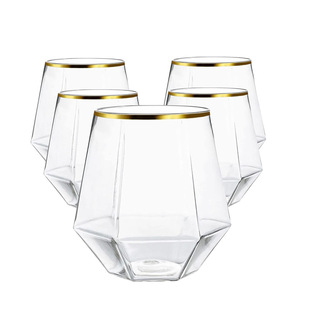Amazon cross-border e-commerce footless wine Cup 9oz 12oz 16oz egg-shaped plastic PET wine glass printable