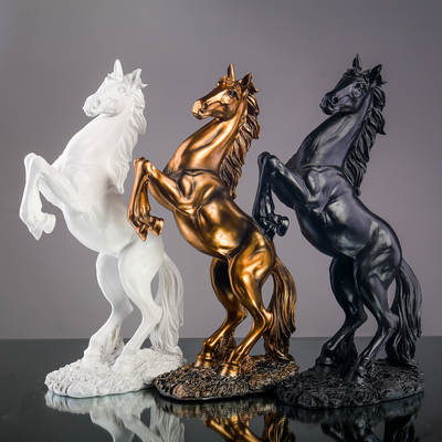 Hanging Horse Home Horse to Success Decoration Entrance Creative Desk Resin Craft Horse Decoration Cross-Border