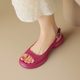 Great-looking ~ 2023 Summer Casual All-match Sandals Women's Peep Toe Fishmouth Shoes Mid-heel Comfortable Lightweight Platform Shoes
