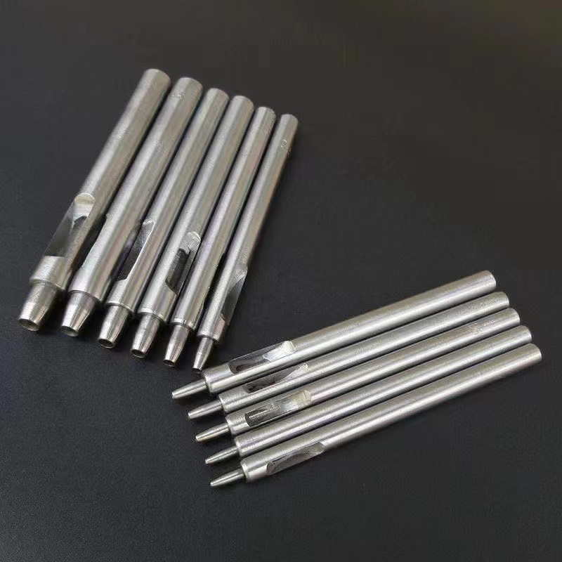 New power DIY tool 0.5-5mm leather punching round punching set leather carving punching tool 10PCs multi-Specification
