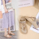 2024 Summer New Bohemian Style Handmade Flower Thong Sandals Women's Fashion All-match Slippers Wholesale