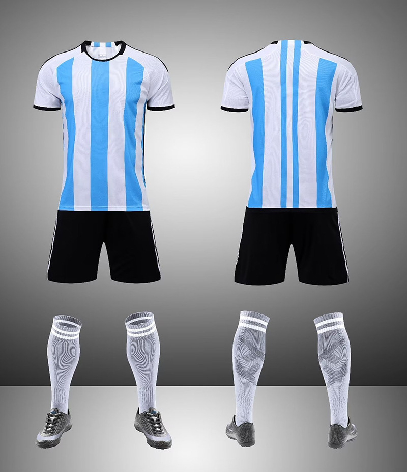 Speed Wholesale Summer Club Home and Away Football Clothes suit Adult Children Football Training Clothes Football Clothes Men and Women