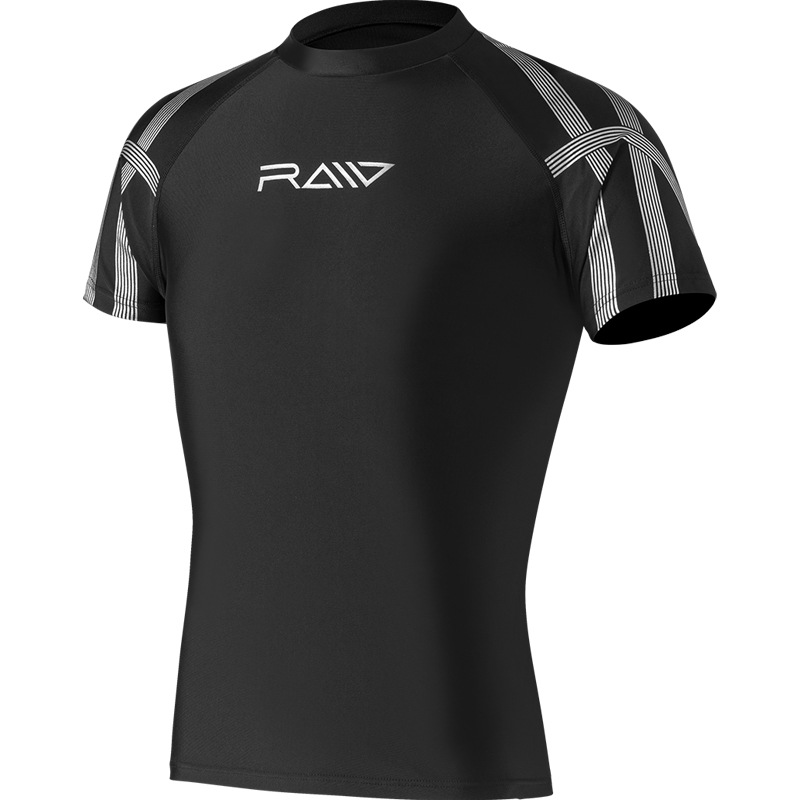 Split Swimsuit Men's Sunscreen Quick-drying Top Hot Spring Short-sleeved Teenager's Flat-angle Full-body Men's Swimsuit Suit