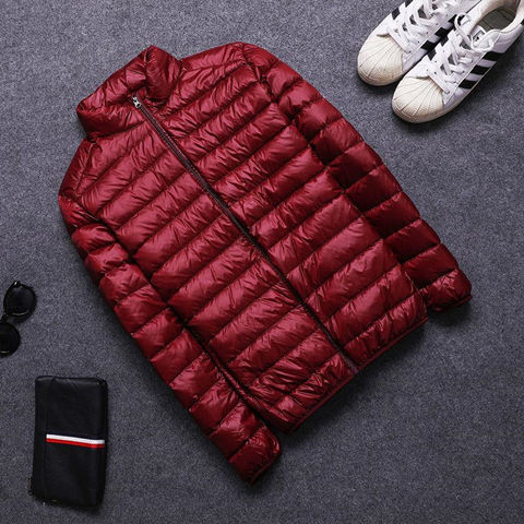 Anti-season clearance autumn and winter light down cotton-padded jacket men's young and middle-aged stand collar short hooded plus size portable special price coat