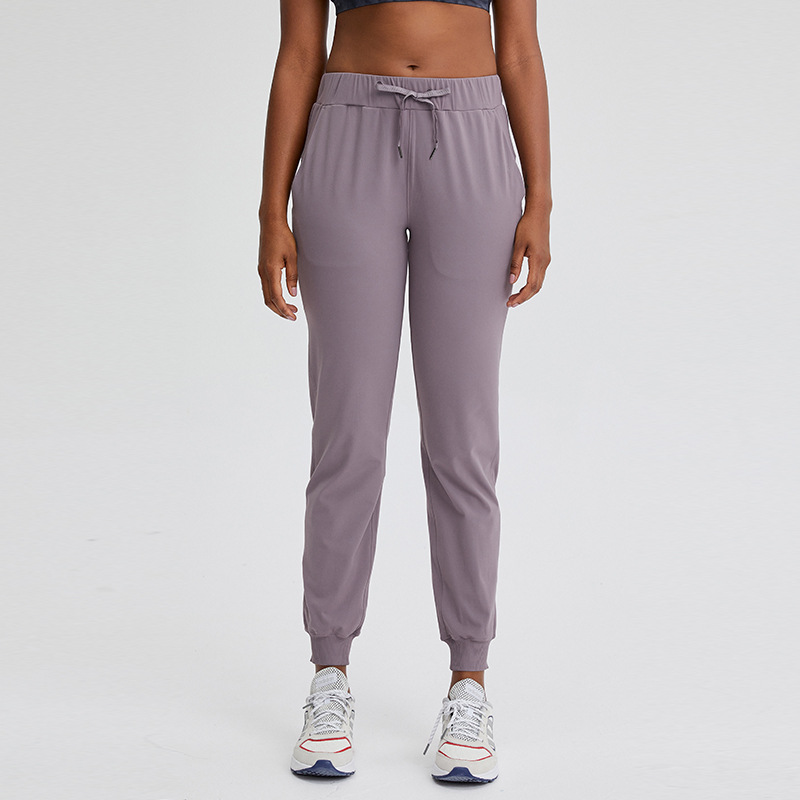 A generation of spring new yoga pants high waist lace-up loose casual toe running sports fitness pants women
