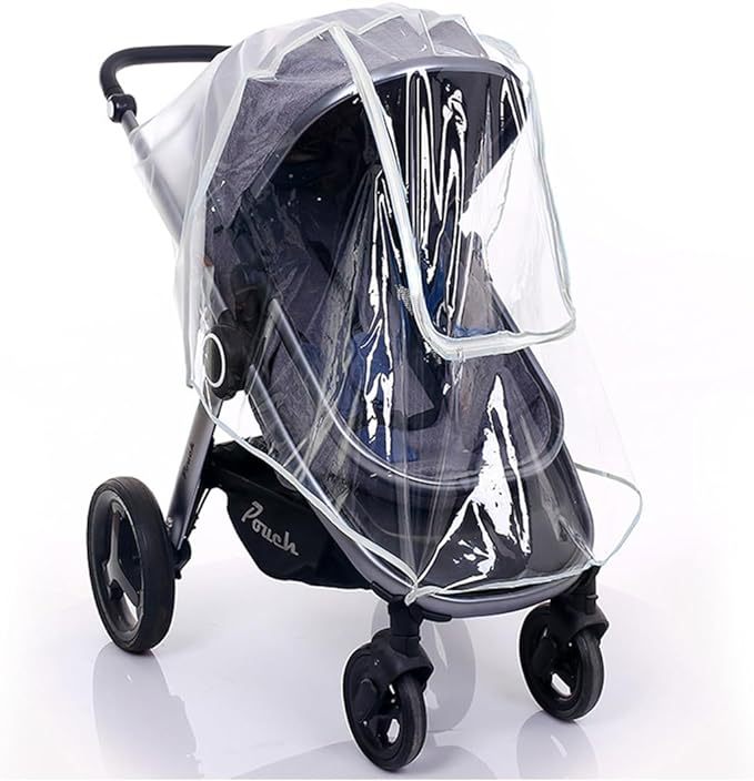 Universal stroller rain cover children's car windshield baby stroller umbrella car rain cover stroller protective cover raincoat
