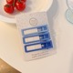 66# blue rectangular three-piece set