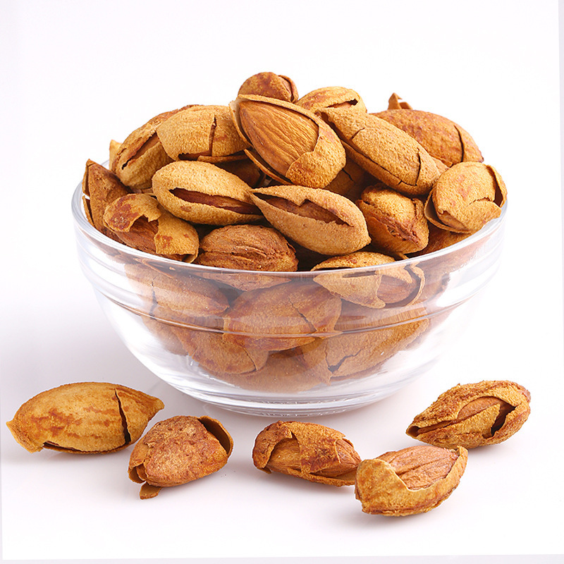 [three squirrels_hand-peeled almond 120g] snacks nuts fried daily dried almond almond