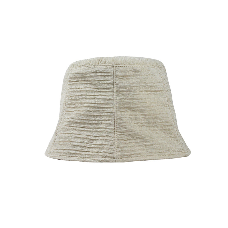 Japanese designer fisherman hat women's chiffon thin cold wind prohibited bucket hat fashion all-matching summer