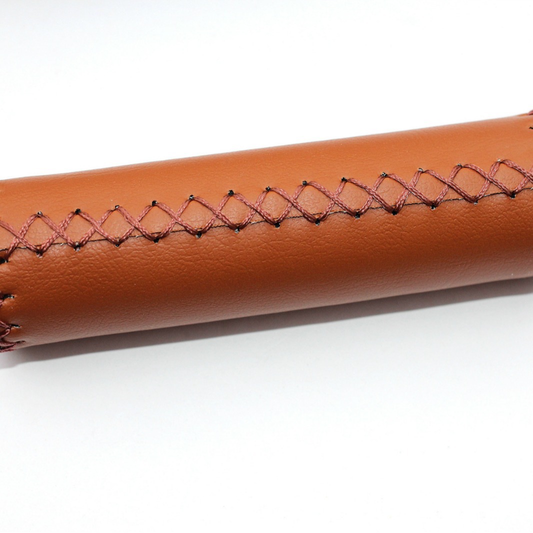 Bicycle retro hand sewing handle cover high elastic soft leather handle gloves Road folding car leather handle cover dead flying PU handle cover