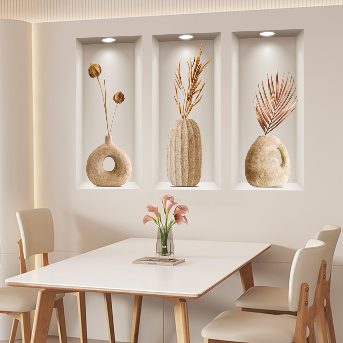 ATW8022 new wall stickers three-dimensional 3d effect Art triple painting background decoration wall stickers hallway living room wall stickers