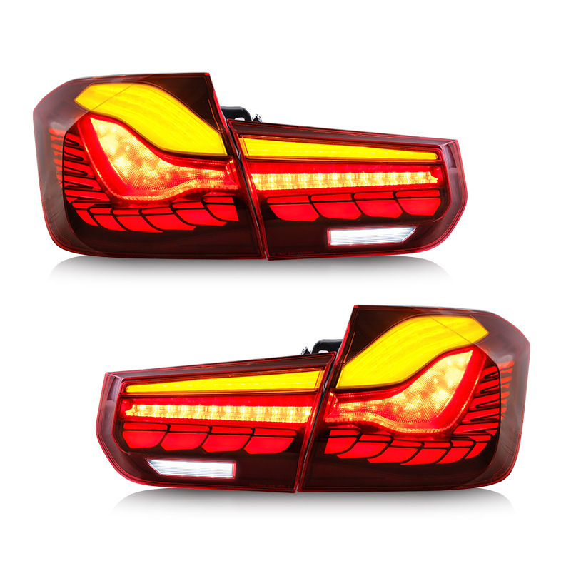 Aftermarket taillights suitable for BMW 3 Series taillights, 3 Series F30 Dragon Scale taillights, M4 model vehicle taillight assembly