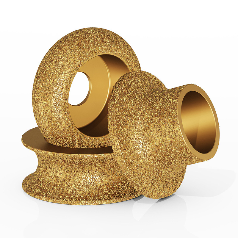 Stone Edge Grinding Wheel French Edge Granite Marble Tile Trim Grinding Wheel Brazed Diamond Angle Mill Grinding Sheet
