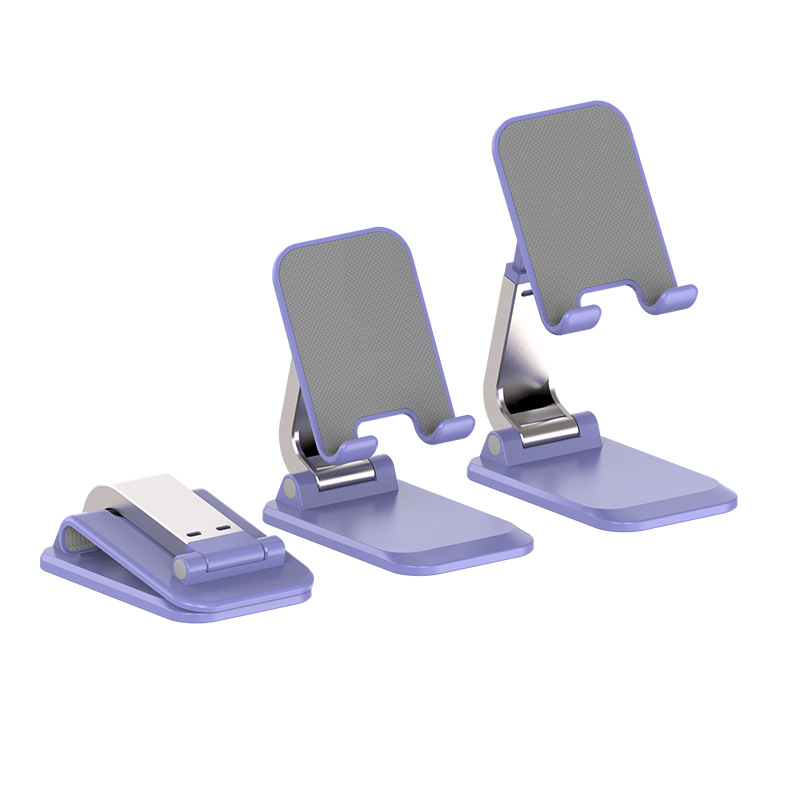 New creative metal bracket lazy mobile phone tablet folding bracket trembles live mobile phone bracket desktop wholesale