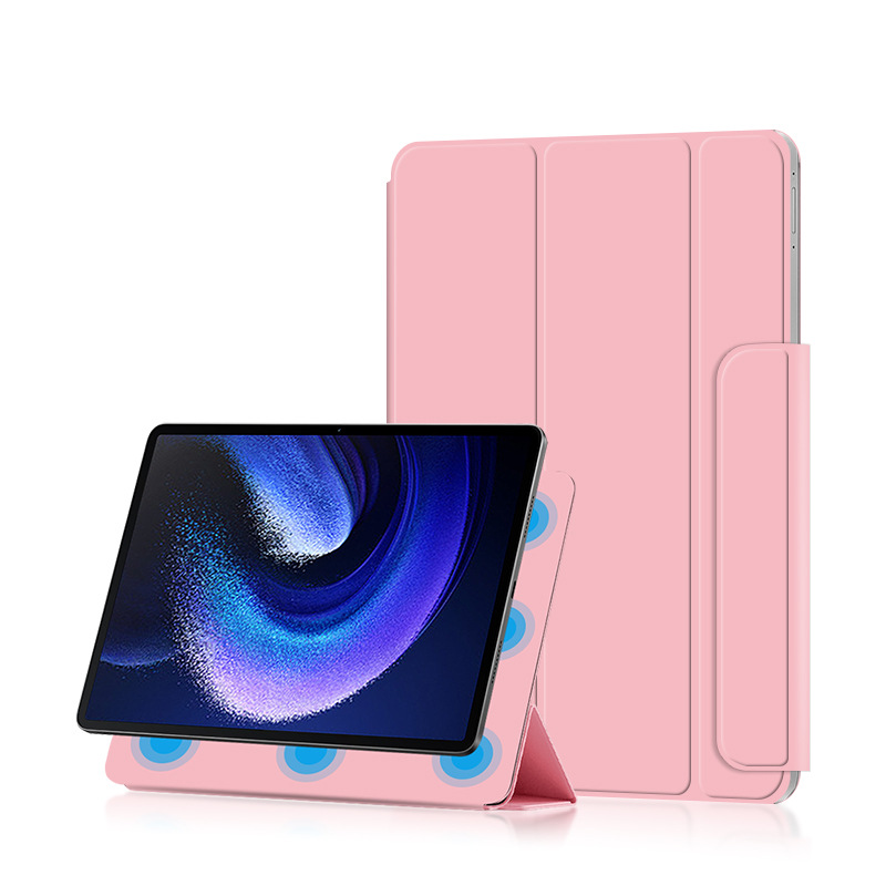 Подходит для Xiaomi Tablet 6Pro Защитный чехол Xiaomi pad6 Магнитный двухсторонний зажим 10,9-дюймовый кожаный чехол с пряжкой