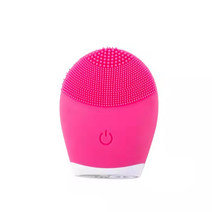 Face Cleaning Beauty Instrument Household Silicone Cleanser Facial Vibration Ultrasonic Cleaning Electric Beauty Instrument Wholesale