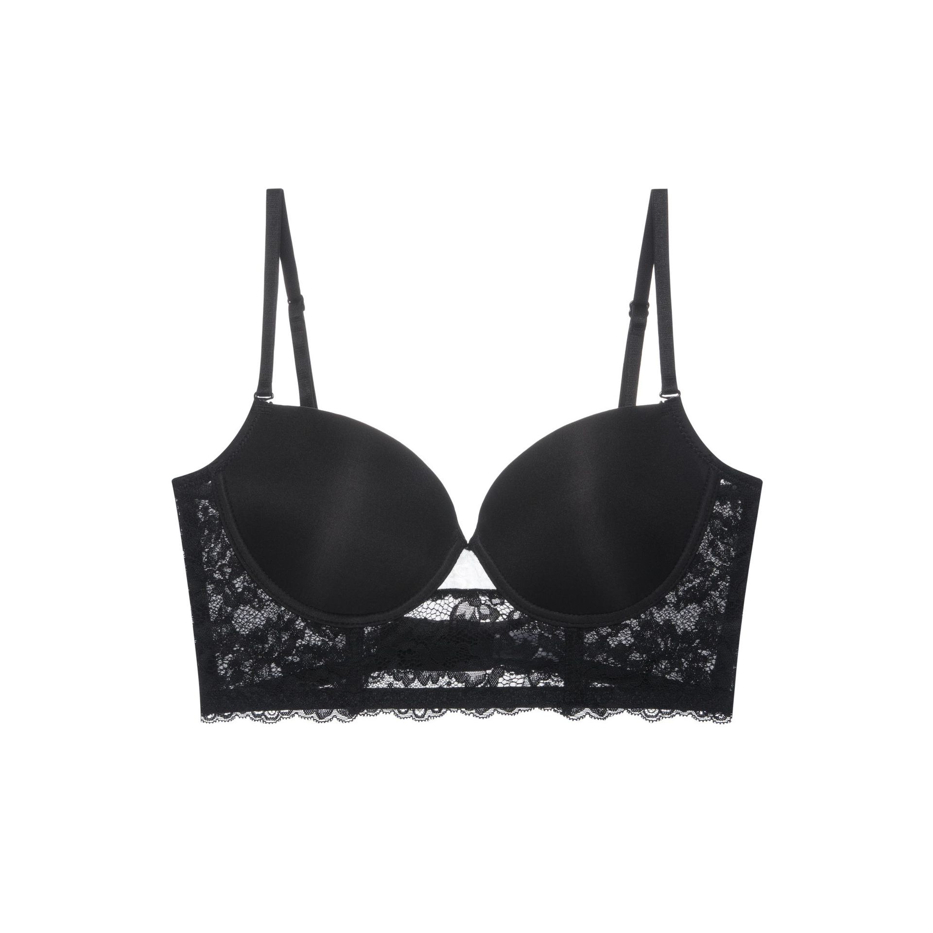 Amazon New French Style Lace Sexy Bra Large Thick Thin Beautiful Back Bra Soft Steel Rings Tube-top Women's Underwear