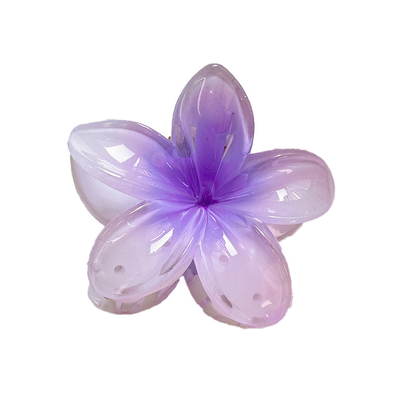 Egg Flower Grab Clip Advanced Gradient Flower Large Grab Clip Hair Accessories Super Fairy Head Disc Hair Headwear Shark Clip_voghion.com