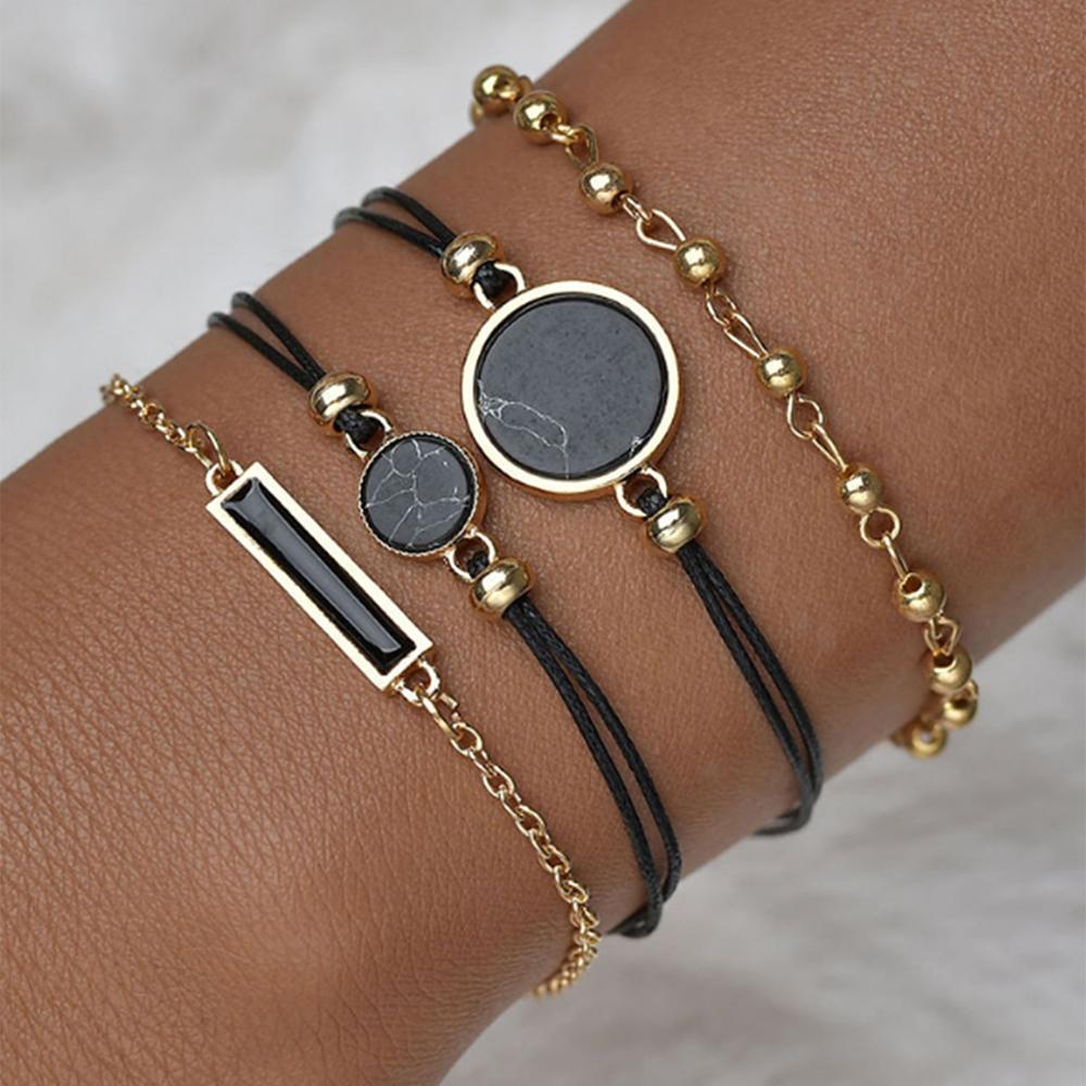 ins new minimalist watch set quartz watch trend pu strap ladies watch strap bracelet set_voghion.com