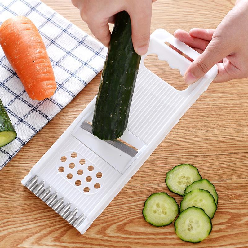 Kitchen artifact multifunctional vegetable cutter slicer scraper wire insert gratered potato shred home shredder wholesale