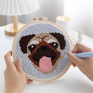 Источник производителей Российская вышивка марок DIY материал сумка ручной работы Начинающий подарок ноль Базовая шерстяная вышивка