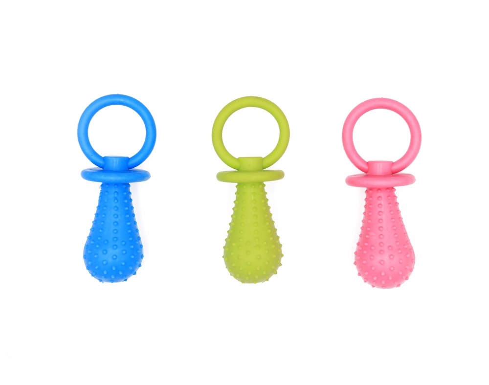 Pet supplies TPR toy pacifier bite glue sound dog toy Bell toy molars pet supplies wholesale