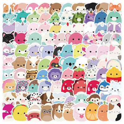 100 cute children's stickers mobile phone water cup computer decorative stickers notebook waterproof Journal stickers wholesale