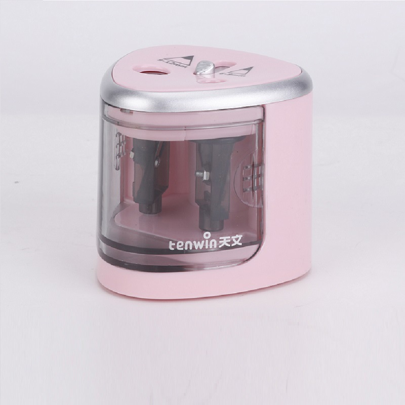Astronomical double hole electric pencil sharpener art student painting pencil sharpener automatic pencil sharpener manufacturers wholesale 8004