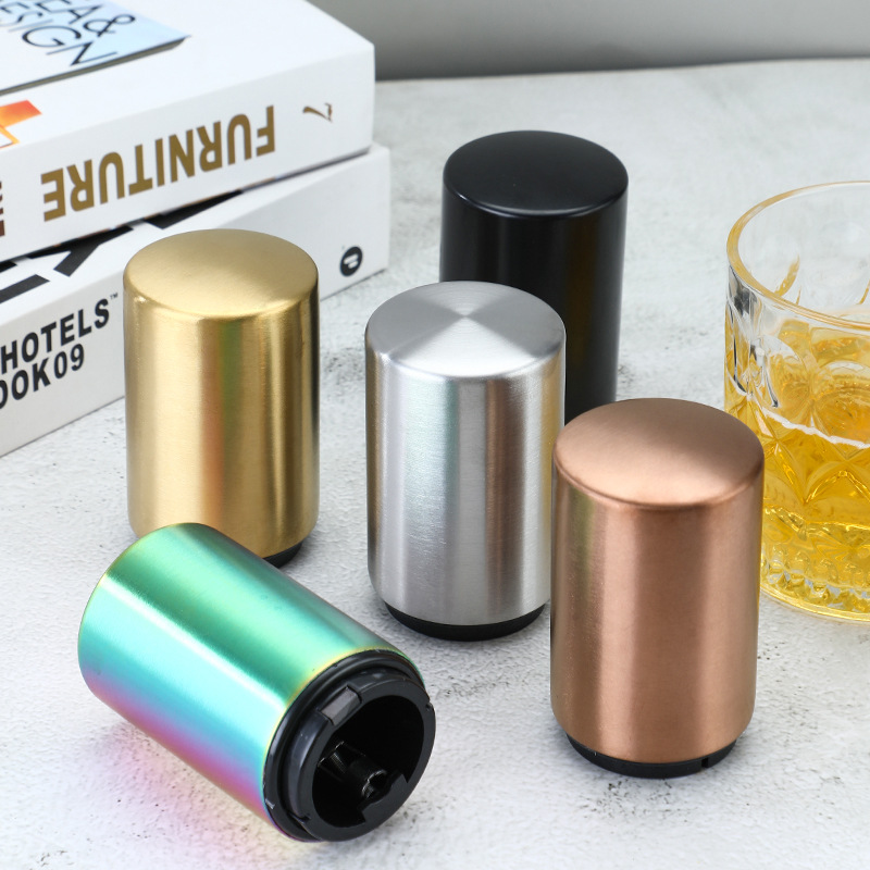 Daoqi 304 Stainless Steel Bottle Opener Creative Press Beer Opener Commercial Bar Automatic Bottle Opener